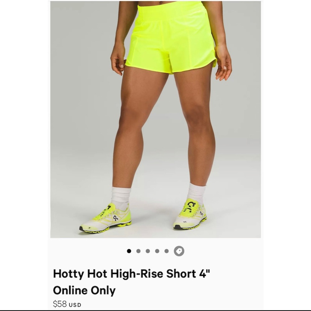 Lululemon Hotty Hot High-Rise Short 4”